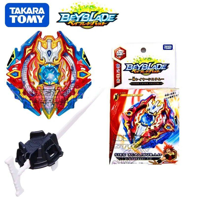 Takara Tomy Beyblade Burst B-92 Starter Sieg Excalibur. - Conjunto